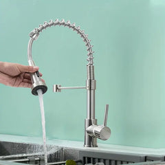 Kitchen Faucet with Pull Out Spray Spring Sink Kitchen Mixer Tap with Pull Down Sprayer