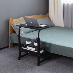 Computer Desk Laptop Table With Wheel 80Cm Black
