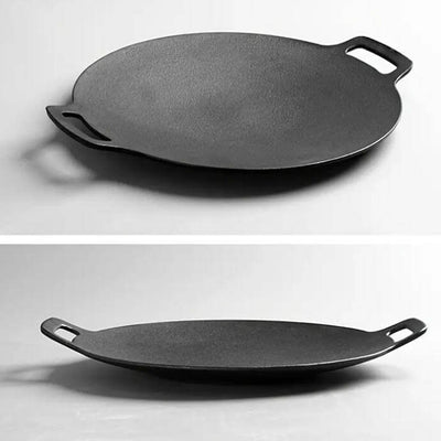Cast Iron BBQ Grill Pizza Pan