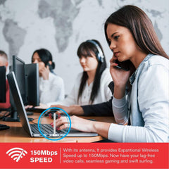 150Mbps USB WiFi Adapter Dual Band 2.4GHZ Wireless Dongle
