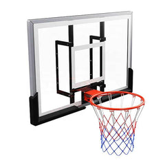 Professional Tempered Glass Basketball Backboard Wall Mounted Basketball Hoop