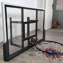 Professional Tempered Glass Basketball Backboard Wall Mounted Basketball Hoop