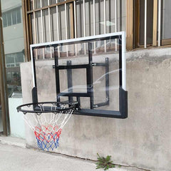 Professional Tempered Glass Basketball Backboard Wall Mounted Basketball Hoop
