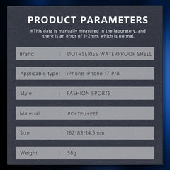 iPhone 17 Pro Waterproof Case Shockproof Lifeproof Case