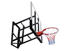 Height Adjustable Wall Mount Basketball Hoop With PC Backboard 140x80cm