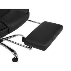Leather Executive Office Chair With Foot Rest
