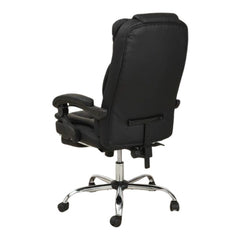 Leather Executive Office Chair With Foot Rest