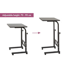 Computer Study Desk Laptop Table With Wheel Study Desk Black