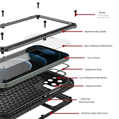 iPhone 14 Pro Max Waterproof Metal Case +  Snap Deal.