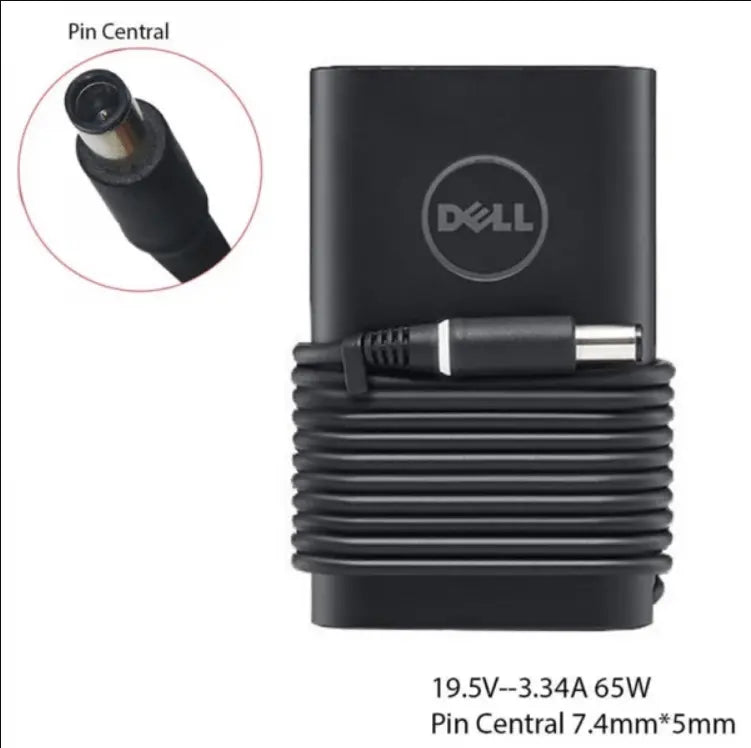 Dell Charger 19.5V 3.34A 65W 7.4*5.0mm Adapter - Original +  Snap Deal.