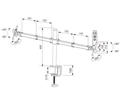 Universal Dual Monitor Arm 12 to 27 inch Promo +  Snap Deal.