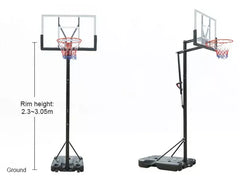 Portable Basketball Hoop ring With Backboard Quick Lift 3.05 M +  Snap Deal.