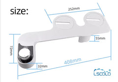 Water Bidet Dual Nozzle Self Cleaning Toilet Sprayer +  Snap Deal.