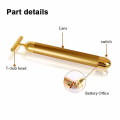 T Bar Electric Vibrating Facial Neck Massager with 4 head +  Snap Deal.
