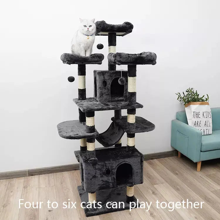 Cat Tower Cat Scratching Sleeping Playing Tree- 167 CM Promo +  Snap Deal.