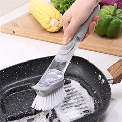 Scrubber Brush Liquid Soap Dispenser +  Snap Deal.