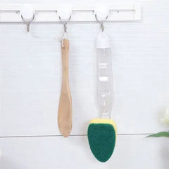 Kitchen Dispenser Sponge brush - 1 Handle+5 Sponge +  Snap Deal.