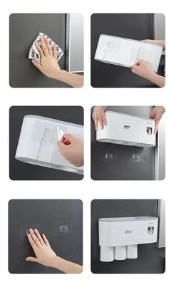 Toothpaste Dispenser and Tootbrush Holder Organisor Promo +  Snap Deal.