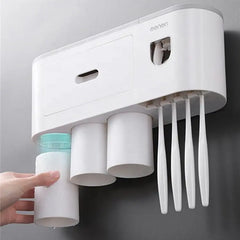 Toothpaste Dispenser and Tootbrush Holder Organisor Promo +  Snap Deal.